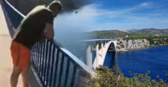 Muž sa na dovolenke v Chorvátsku rozhodol, že skočí z mosta do vody. Po páde zo 40 metrov ho ratovali záchranári