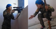 Od smrti ju delili centimetre. Kurdskej ostreľovačke zasvišťala guľka okolo ucha