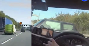 Po naháňačke na diaľnici v 200 km/h ho policajti zastavili ukážkovým manévrom