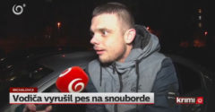 Vodiča vraj vyrušil pes so snowboardom, ktorý mu prepína pesničky (Slovensko)