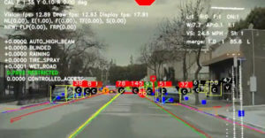 Čo v skutočnosti vidí autopilot Tesly pri jazde (Neustále prepočty)