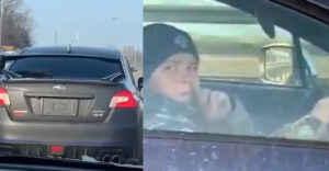 Dieťa za volantom ostrého Subaru pobúrilo vodičov. Polícia ho nechala ísť ďalej