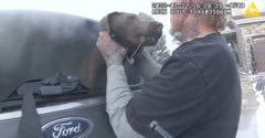 Policajt zachránil psa otupeného dymom z horiaceho auta (Hrdina internetu)