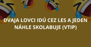 Dvaja lovci idú cez les a jeden náhle skolabuje (Vtip)