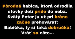 Svätý Peter splní želanie pôrodnej asistentke (Vtip)