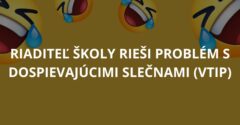 Riaditeľ školy rieši problém s dospievajúcimi slečnami (Vtip)