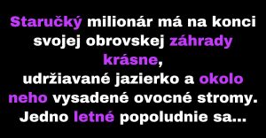 V jazierku starého milionára sa ocitnú mladé slečny. (Vtip)