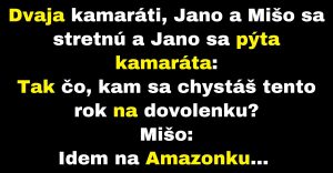 Jano dáva kamarátovi Mišovi rady ohľadom dovolenky (Vtip)