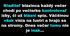 Riaditeľ blázninca kontroluje, či už všetci spia (Vtip)