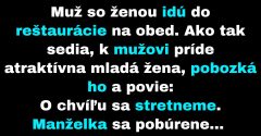 Manželka sa dozvie, že jej manžel má milenku (Vtip)