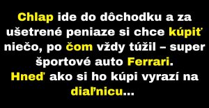 Chlap vysvetľuje policajtovi, prečo jazdil tak rýchlo (Vtip)