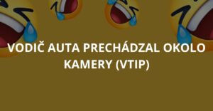 Vodič auta prechádzal okolo kamery (Vtip)