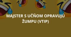 VTIP: Majster s učňom opravujú žumpu