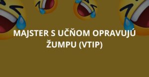 VTIP: Majster s učňom opravujú žumpu