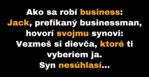 Prefíkaný Jack sa chystá robiť business (Vtip)