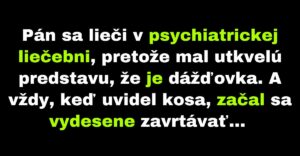 Psychiatrický pacient si myslí, že je dážďovka (Vtip)