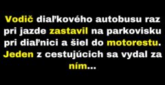 Vodiča diaľkového autobusu prekvapí cestujúci (Vtip)