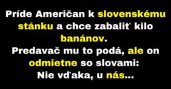 Američan je nespokojný s veľkosťou slovenského ovocia (Vtip)