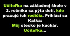 Deti hovoria učiteľke, čím sa živia ich rodičia (Vtip)