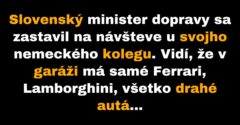 Nemecký minister poradí slovenskému, ako zbohatnúť (Vtip)