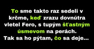 Muž sa nečakane dozvedel, čo robí pri krčme jeho žena (Vtip)