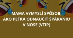 Mama vymyslí spôsob, ako Peťka odnaučiť špáraniu v nose (Vtip)