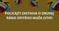Policajti zastavia o druhej ráno opitého muža (Vtip)